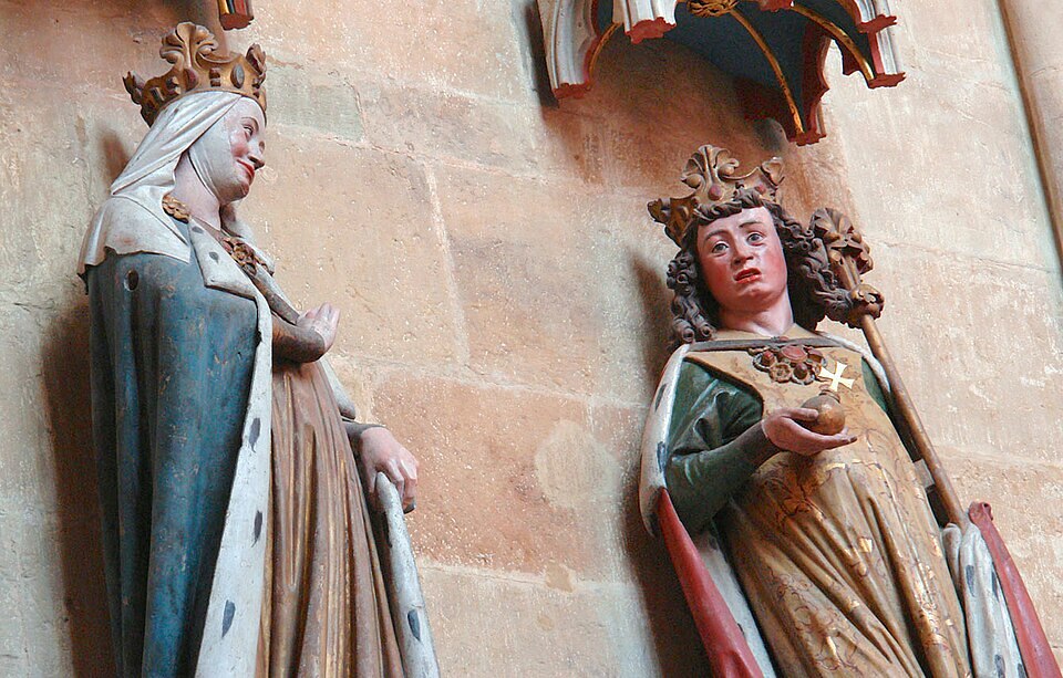 Sandsteinfiguren am Meißner Dom / Kolossos_am Meißner Dom